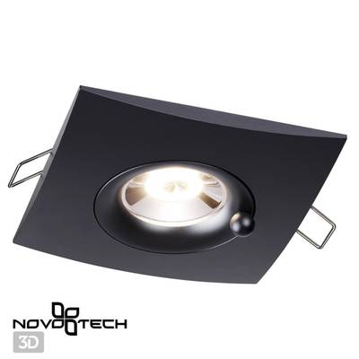 370796 SPOT NT21 336 черный Светильник встраиваемый влагозащищенный IP44 GU10 50W 220V WATER