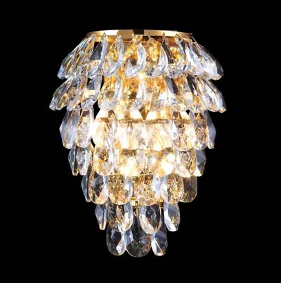 Бра Crystal Lux CHARME AP3 GOLD/TRANSPARENT 1374/403