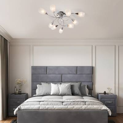 Потолочная люстра с плафонами 2275/9 хром