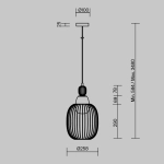 Подвесной светильник Левитация / Levitation G9х1, MOD376PL-01G1. TM Maytoni