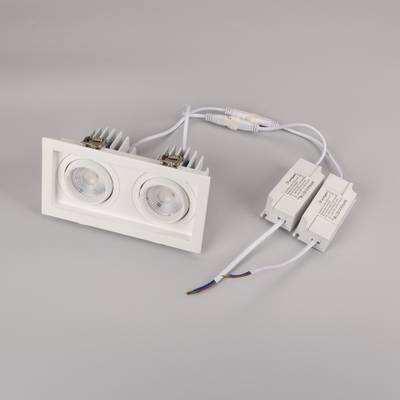 Светильник MS-VORTEX-BUILT-S170x90-2x12W Warm3000 (WH-WH, 40 deg, 230V) (Arlight, IP20 Металл, 5 лет)