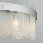 Умная подвесная люстра с фактурным стеклом 333/8