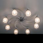 Citilux Кристи CL152180 Люстра потолочная Белая Хром