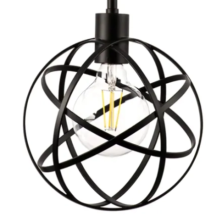732417 Люстра GABBIA 1х40W E27 ЧЕРНЫЙ Lightstar