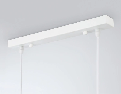 Светильник подвесной TR303242/4 WH/CH/CL/FR белый/хром/прозрачный/белый матовый E27*4 max 60W 870*120*780