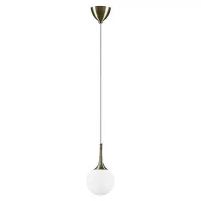 813011 Подвес GLOBO 1х40W E14 electroplating bronze/white Lightstar