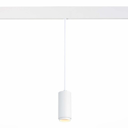 ST357.543.06 Магнитный трековый светильник подвесной ZOOM белый LED 1*6W 4000K 667Lm Ra>80 10-60° IP20 D60xH120 48V