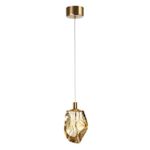 7111/4LC L-VISION ODL25 Подвесной светильник  бронзовый/янтарное стекло/металл IP20 LED 4W 300Лм 3000K 200° 220V GEMME