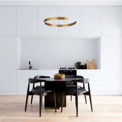 6535/43L LEDIO LN23 224 латунь Светильник подвесной LED 43W  3000/4000/6000К 220V INDIE