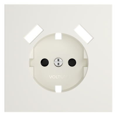 VLS000913 Накладка для розетки с заземлением и защитными шторками, с USB A+A, S70 (хлопок). (ТМ Maytoni)