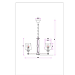 Подвесная люстра Arte Lamp BROCCA A4093LM-5AB, 5хE14