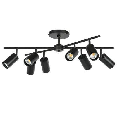 LR728378 Люстра RULLO 8х50W GU10 ЧЕРНЫЙ (571728+214437-8)