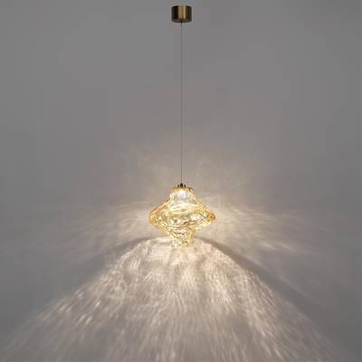 5108/3LA L-VISION  ODL26 антич.бронза/янтарный металл/стекло Подвес LED x 3W 4000K ORDI