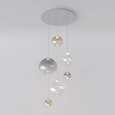 Подвесной светодиодный светильник со стеклянными плафонами 50230 LED