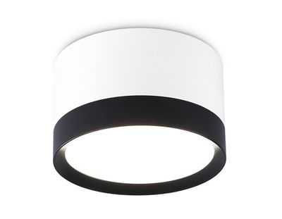 Накладной точечный светильник GX53 TN52353 WH/BK белый/черный GX53 max D82*50