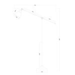 Торшер Arte Lamp BRACCIO A2054PN-1BK, 1хE27