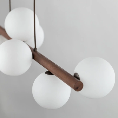 Подвесной светильник со стеклянными плафонами 10273 Estera Wood, G9х9