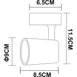 Трековый светильник Arte Lamp AMICO A1810PL-1WH, LED