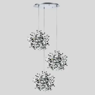 L3PR721134 Подвес тройной круглый EXTRA 3x3x5W(led) G9  (721134 - 3 + 572134 -1) ХРОМ Lightstar