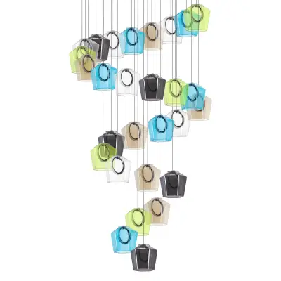 796289 Люстра CARAMELLO LED 28х6W 2700LM КОФЕЙНЫЙ/МУЛЬТИКОЛОР 3000K Lightstar