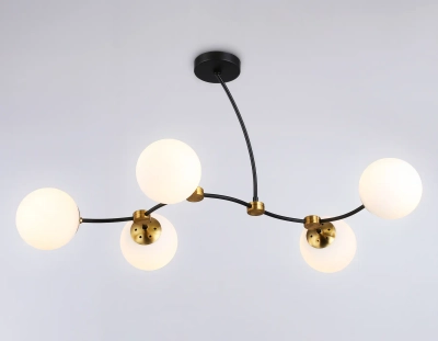 Подвесной светильник TR2548/5 BK/SB черный/бронза E27/5 max 60W 950*600*450