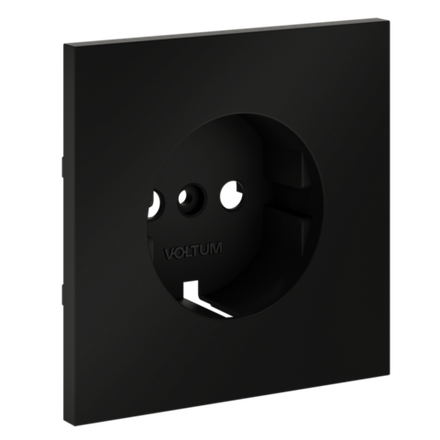 VLS000608 Накладка для розетки с заземлением, S70 (черный матовый). (ТМ Maytoni)