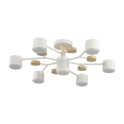 8195/7C COMFI LN26 336 белый, металл/дерево/пластик Потолочный светильник LED GX53 7*9W 220V RONDO