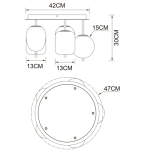 Потолочная люстра Arte Lamp FREDDIE A2231PL-5PB, 5хE14