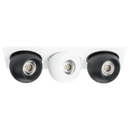 i536746474 Светильник INTERO LED 9W*3 850LM*3 24G БЕЛЫЙ/ЧЕРНЫЙ 4000K (217536+217074+217064+217074)