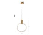 08430-30,20 Подвес Азалия бронза d30 h300 Led 15W (4000K) (корпус w30*40)