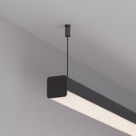 Профиль с экраном LINE-D-3030-2000 SQUARE BLACK+OPAL (Arlight, Алюминий)