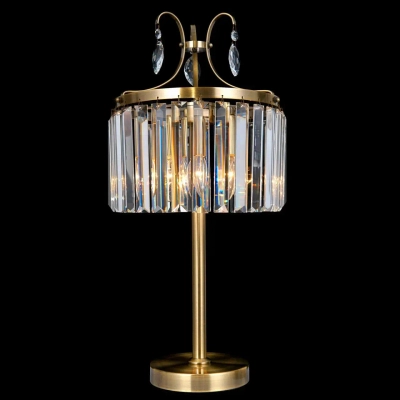 Citilux Инга CL335833 Настольная лампа хрустальная Бронза