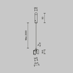 Тросовый подвес Exility X, 2 шт., TRA239SW-2B. TM Maytoni