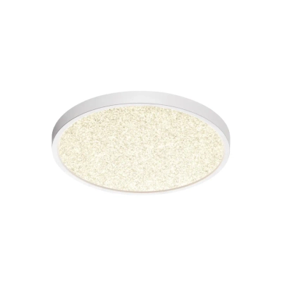 7661/24L MITRA LED SN 090 Светильник пластик/белый LED 24Вт 3000/4000K D300 IP40 OMEGA WHITE