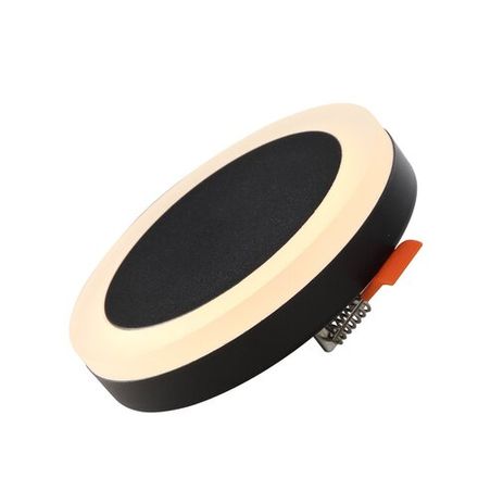 ST104.402.06 Светильник потолочный Черный LED 1*6W 3000K 468Lm Ra&gt;80 120° IP20 D110xH20 170-240V