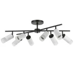 LR7283681 Люстра RULLO 8х50W GU10 ЧЕРНЫЙ/БЕЛЫЙ (571728+214436-8+202431-8)