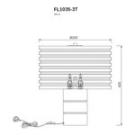 Настольная лампа Encanto FL1035-3T, G9х3