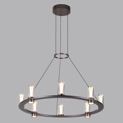 7143/55L HIGHTECH ODL26 513 светильник темный никель/акрилл/металл IP20 LED 45W 4260Лм 3000K 180° 220V DEFANCE