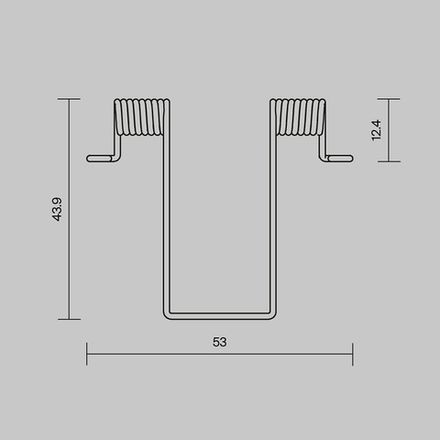 Комплект креплений (для профиля ALM-4625-S-2M) 4 шт., 642002. TM Maytoni