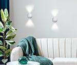 Настенный светодиодный светильник FW130 WH/S белый/песок LED 3000K 10W D100*100
