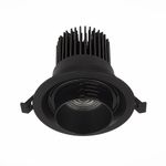ST701.448.12 Св-к встр. Zoom Черный LED 1*12W 4000K 960Lm Ra90 15°-60° IP20 D115xH95 170-240V