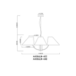 Подвесная люстра Arte Lamp RONDO A4086LM-4AB, 4хE14