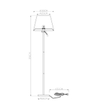 Торшер Arte Lamp Elba A2581PN-2CC, 1хE27
