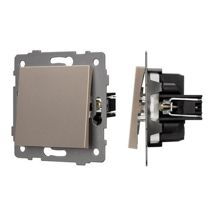 Механизм выключателя одноклавишный проходной SWT-MKP1-PL-GD-V (250V, 10A) (Arlight, -)