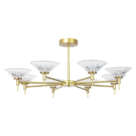 Люстра на штанге Arte Lamp ALESSIA A2076PL-8GO, 1хLED