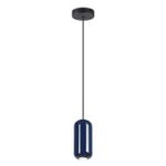 5053/1E PENDANT ODL24 447 черный/синий/металл Подвес GU10 LED 4W OVALI