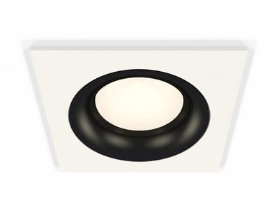 Комплект встраиваемого светильника XC7631002 SWH/PBK белый песок/черный полированный MR16 GU5.3 (C7631, N7011)