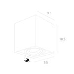 Точечный накладной светильник Arte Lamp FACTOR A5544PL-1WH, 1хGU10