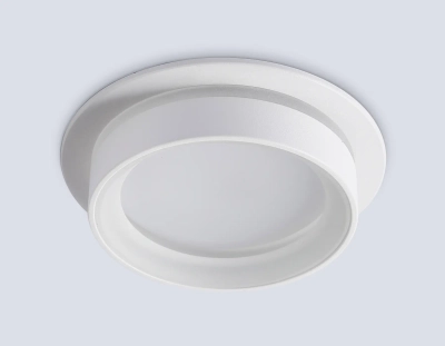 Светильник встраиваемый TN6707 WH белый IP44 GX53 max 15W D105*45