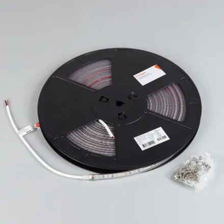 Лента герметичная IC-PS-A120-10mm 24V Warm2700 (9.6 W/m, IP67, 2835, 10m) (Arlight, стабилизированная)